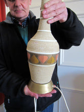 Load image into Gallery viewer, Vintage 1950s 1960s Quartite Creative Corp Style Chalkware Table Lamp

