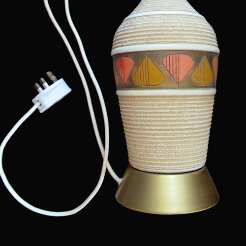 Vintage 1950s 1960s Quartite Creative Corp Style Chalkware Table Lamp