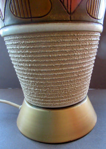 Vintage 1950s 1960s Quartite Creative Corp Style Chalkware Table Lamp