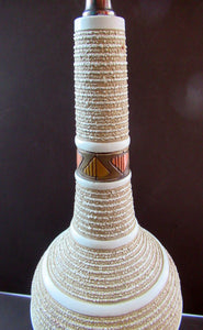 Vintage 1950s 1960s Quartite Creative Corp Style Chalkware Table Lamp