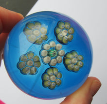 Load image into Gallery viewer, 1970s Perthshire Paperweight Kingfisher / Green Base PP10
