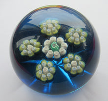 Load image into Gallery viewer, 1970s Perthshire Paperweight Kingfisher / Green Base PP10
