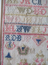 Load image into Gallery viewer, Early Victorian Scottish Sampler Framed Dated 1848
