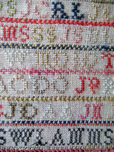 Load image into Gallery viewer, Early Victorian Scottish Sampler Framed Dated 1848
