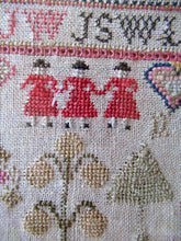 Load image into Gallery viewer, Early Victorian Scottish Sampler Framed Dated 1848
