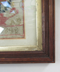 Early Victorian Scottish Sampler Framed Dated 1848