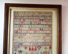 Load image into Gallery viewer, Early Victorian Scottish Sampler Framed Dated 1848
