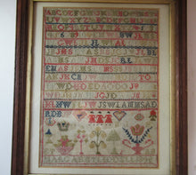 Load image into Gallery viewer, Early Victorian Scottish Sampler Framed Dated 1848
