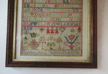 Load image into Gallery viewer, Early Victorian Scottish Sampler Framed Dated 1848
