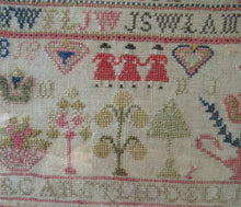 Load image into Gallery viewer, Early Victorian Scottish Sampler Framed Dated 1848

