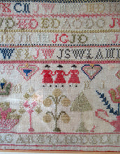 Load image into Gallery viewer, Early Victorian Scottish Sampler Framed Dated 1848
