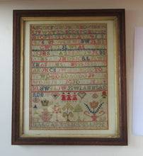 Load image into Gallery viewer, Early Victorian Scottish Sampler Framed Dated 1848

