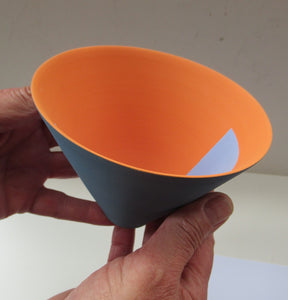 Sara Moorhouse Art Pottery Bowl 2019 Geometric Eclipse  Pattern