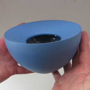 Blue Porcelain Art Pottery Bowl by Arjan Van Dal