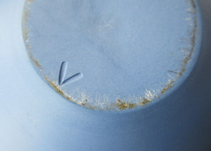 Blue Porcelain Art Pottery Bowl by Arjan Van Dal