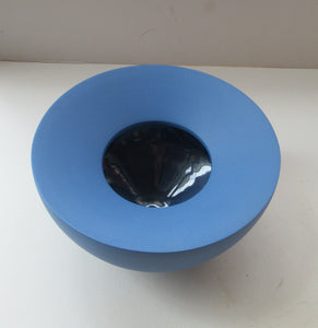 Blue Porcelain Art Pottery Bowl by Arjan Van Dal