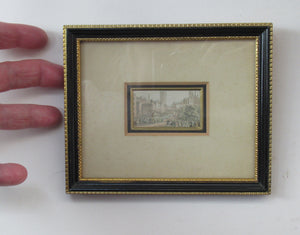 Victorian Royal 1840s Needlebox Print. Opening of Houses of Parliament Queen Victoria