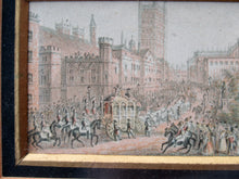 Load image into Gallery viewer, Victorian Royal 1840s Needlebox Print. Opening of Houses of Parliament Queen Victoria
