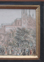 Load image into Gallery viewer, Victorian Royal 1840s Needlebox Print. Opening of Houses of Parliament Queen Victoria
