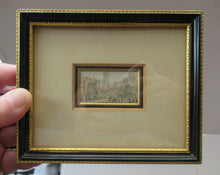 Load image into Gallery viewer, Victorian Royal 1840s Needlebox Print. Opening of Houses of Parliament Queen Victoria
