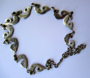 Vintage Iona Silver Necklace John Hart after Alexander Ritchie Scottish Silver