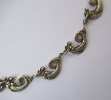 Load image into Gallery viewer, Vintage Iona Silver Necklace John Hart after Alexander Ritchie Scottish Silver
