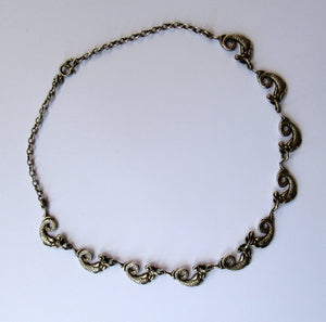 Vintage Iona Silver Necklace John Hart after Alexander Ritchie Scottish Silver