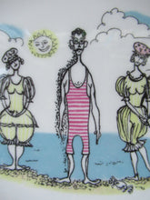 Load image into Gallery viewer, Vintage 1960s FOLEY POTTERY Plate. Gay Nineties by Maureen Tanner
