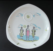 Load image into Gallery viewer, Vintage 1960s FOLEY POTTERY Plate. Gay Nineties by Maureen Tanner
