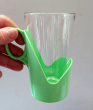 Load image into Gallery viewer, Four Vintage Pyrex Cups with Removable Plastic Holders. Space Age
