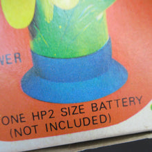 Load image into Gallery viewer, 1960s Flower Power Hong Kong Battery Hand Held Fan
