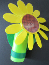 Load image into Gallery viewer, 1960s Flower Power Hong Kong Battery Hand Held Fan
