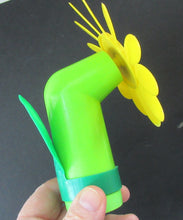 Load image into Gallery viewer, 1960s Flower Power Hong Kong Battery Hand Held Fan
