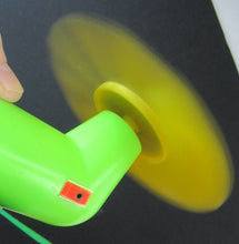 Load image into Gallery viewer, 1960s Flower Power Hong Kong Battery Hand Held Fan
