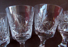 Load image into Gallery viewer, Vintage 1950s Edinburgh Crystal Star of Edinburgh White Wine Glassess
