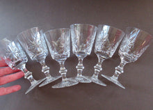Load image into Gallery viewer, Vintage 1950s Edinburgh Crystal Star of Edinburgh White Wine Glassess
