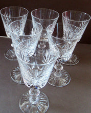 Load image into Gallery viewer, Vintage 1950s Edinburgh Crystal Star of Edinburgh White Wine Glassess
