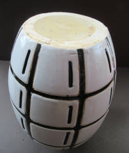 Load image into Gallery viewer, Vintage Mid Century Art Pottery Studio Pottery Large Black and White Vase
