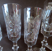 Load image into Gallery viewer, Vintage 1950s Edinburgh Crystal Star of Edinburgh Champagne Flutes
