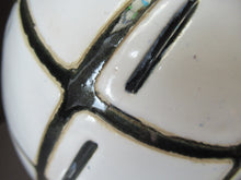 Load image into Gallery viewer, Vintage Mid Century Art Pottery Studio Pottery Large Black and White Vase
