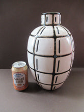 Load image into Gallery viewer, Vintage Mid Century Art Pottery Studio Pottery Large Black and White Vase
