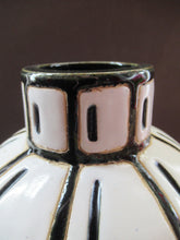 Load image into Gallery viewer, Vintage Mid Century Art Pottery Studio Pottery Large Black and White Vase
