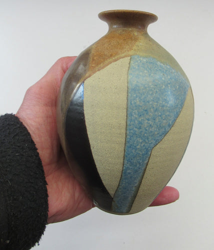 1980s Graham Peter Glynn Stoneware British Studio Pottery Vase