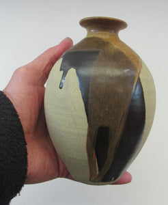 1980s Graham Peter Glynn Stoneware British Studio Pottery Vase