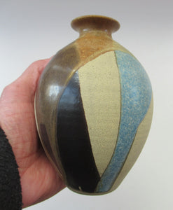 1980s Graham Peter Glynn Stoneware British Studio Pottery Vase