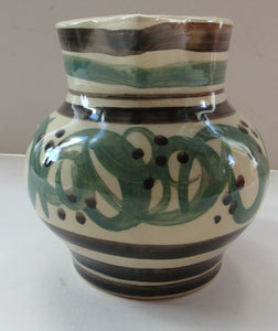 Vintage Buchan Pottery Jug Portobello Abstract Pattern
