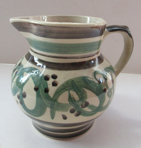 Vintage Buchan Pottery Jug Portobello Abstract Pattern