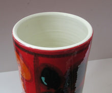 Load image into Gallery viewer, 1970s Poole Pottery Delphis Vase Floral Design Shape 84 by Loretta Leigh

