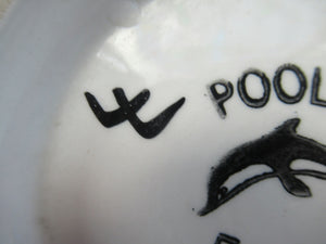 1970s Poole Pottery Delphis Vase Floral Design Shape 84 by Loretta Leigh