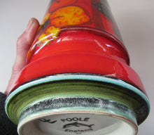 Load image into Gallery viewer, 1970s Poole Pottery Delphis Vase Floral Design Shape 84 by Loretta Leigh
